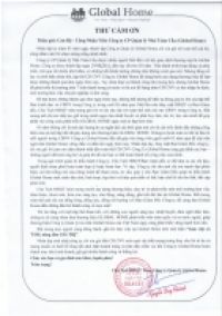 Message From The Chairman of the Board of Directors on the occasion of the 3rd anniversary of the establishment of Global Home Management Joint Stock Company (Global Home)